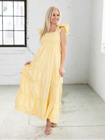 SKIES ARE BLUE - Maxi Dress YELLOW WHITE