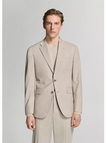 MANGO - Milan Slim-fit Suit Jacket BEIGE