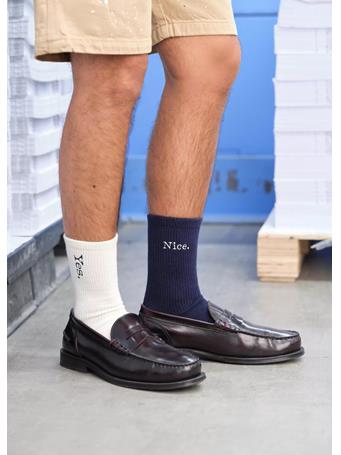 MANGO - Embroidered Cotton Socks NAVY
