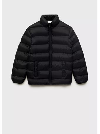 MANGO - Quilted Jacket BLACK