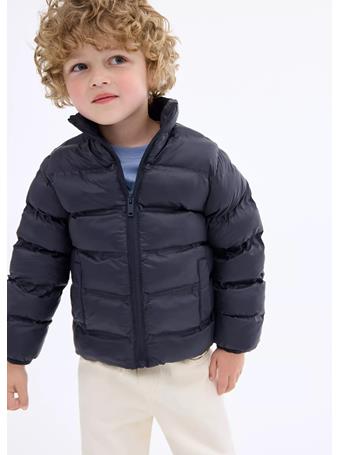 MANGO - Waterproof Quilted Coat NAVY