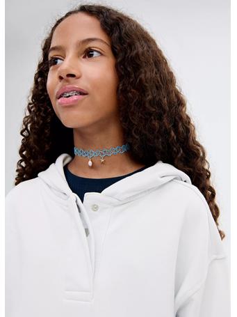 MANGO - Oversized Hoodie LIGHT BLUE