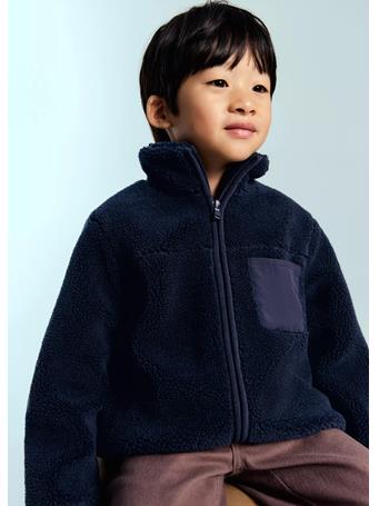 MANGO - Fleece Jacket NAVY