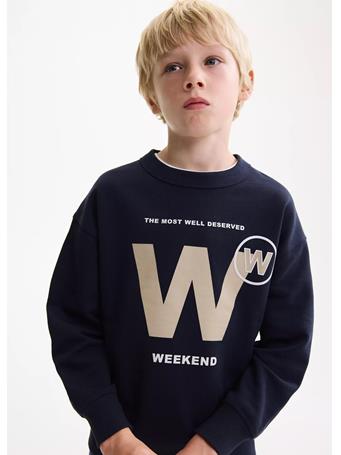 MANGO - Printed Cotton Sweatshirt NAVY