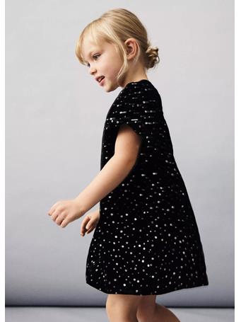 MANGO - Short Dress With Sequins BLACK