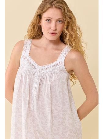 EILEEN WEST - Cottage Fern Chemise WHT/PRT