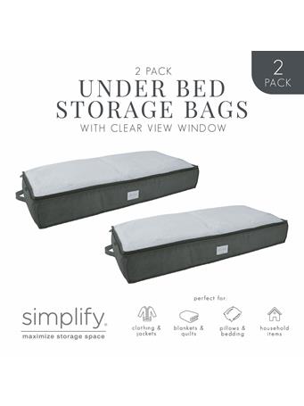 KENNEDY INTERNATIONAL - Under Bed Storage Bags - 2-Pack GREY