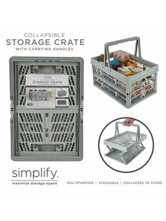 KENNEDY INTERNATIONAL - Collapsible Storage Basket with Handle GREY