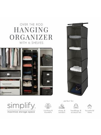 KENNEDY INTERNATIONAL - Over the Rod Hanging Organizer GREY