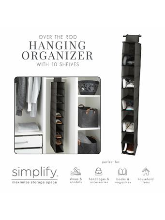 KENNEDY INTERNATIONAL - Over the Rod Hanging Organizer GREY