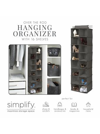 KENNEDY INTERNATIONAL - Over the Rod Hanging Organizer GREY