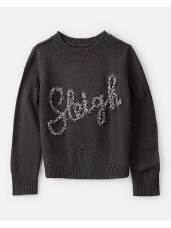 CARTERS - Christmas Sleigh Long-Sleeve Sweater GREY