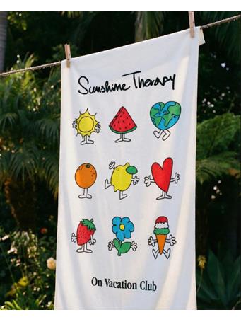 ON VACATION CLUB - Sunshine Therapy Towel WHITE
