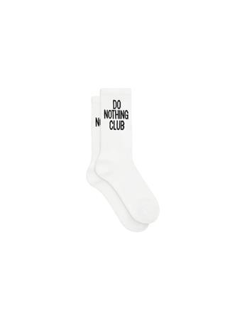 ON VACATION CLUB - Do Nothing Club Socks WHITE