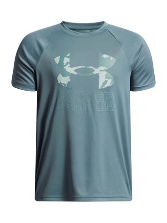 UNDER ARMOUR - Tech Hybrid Boys' T-shirt BLUE