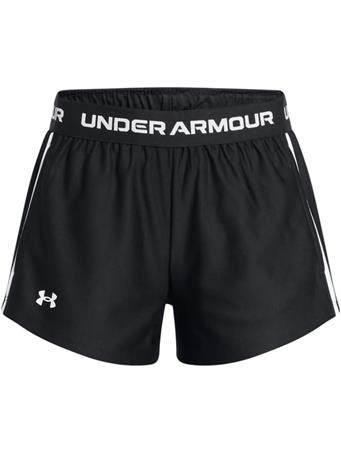 UNDER ARMOUR - Girls' Tech Play Up Running Shorts BLACK