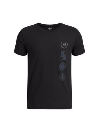 UNDER ARMOUR - Crest Logo T-shirt BLACK