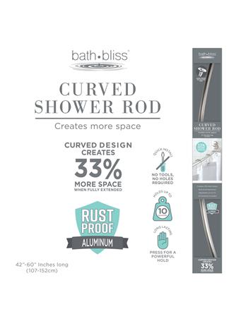 KENNEDY INTERNATIONAL - Curved Shower Rod CHROME