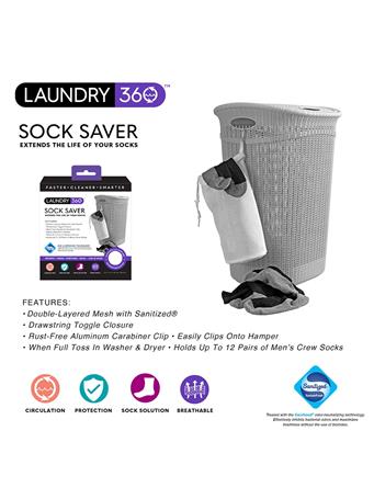 KENNEDY INTERNATIONAL - Sanitized Sock Saver Wash Bag WHITE