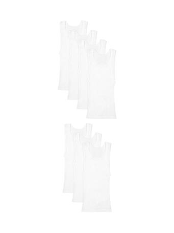 HANES - Toddler Boys' White Tank Tops - 7-Pack WHITE