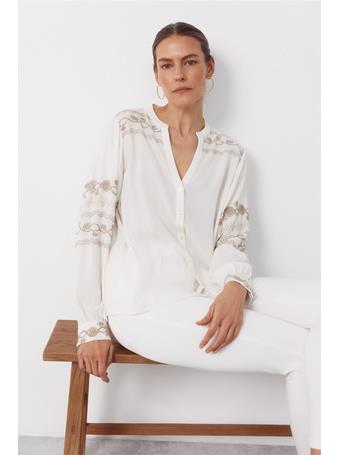 CORTEFIEL - Embroidered Blouse IVORY