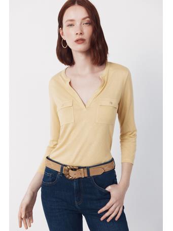CORTEFIEL - T-shirt with Pockets YELLOW