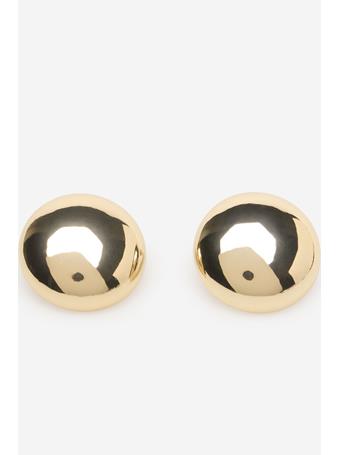CORTEFIEL - Gold Stud Earrings YELLOW/GOLD