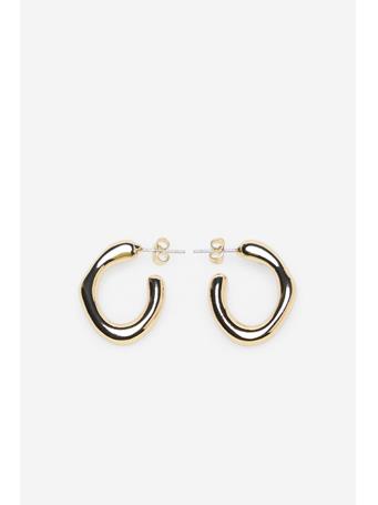CORTEFIEL - Irregular Hoop Earrings YELLOW/GOLD