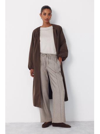 CORTEFIEL - Dress Pants with Belt BEIGE