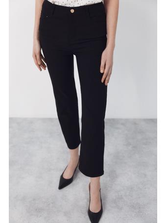 CORTEFIEL - Skinny Pants with Zippers BLACK
