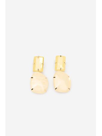 CORTEFIEL - Resin Stone Earrings ORANGE