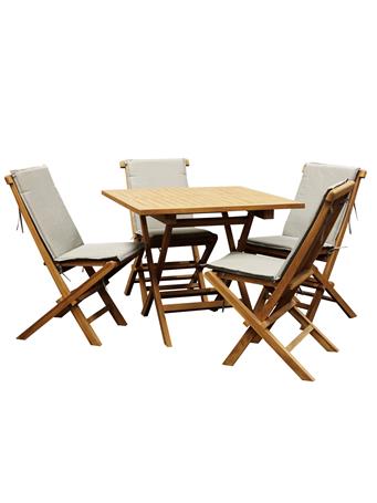 STYLECRAFT - Solid Teak Outdoor Dining Set WOOD
