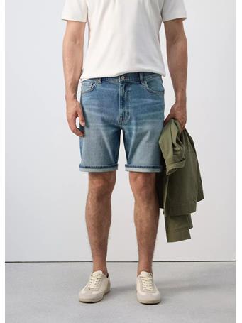 MANGO - Slim-fit Denim Bermuda Shorts MED BLUE