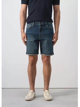 MANGO - Slim-fit Denim Bermuda Shorts DK BLUE