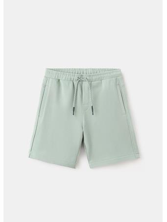 MANGO - Cotton Shorts With Drawstring TURQUOISE