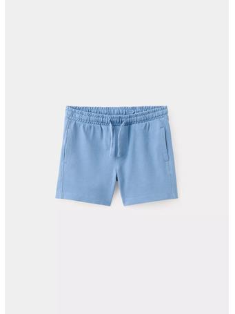 MANGO - Cotton Shorts With Drawstring MED BLUE