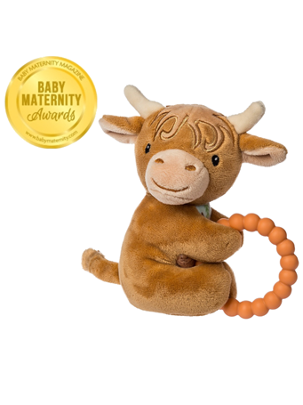 MARY MEYER - Hetty Highland Cow Teether Rattle NO COLOR