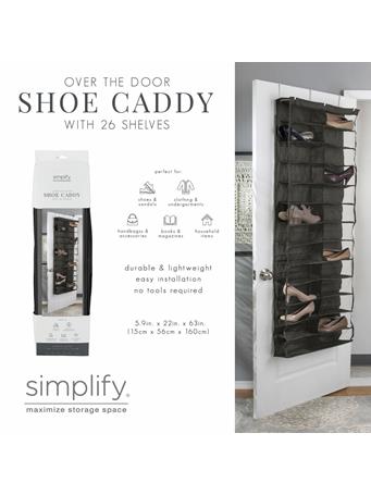 KENNEDY INTERNATIONAL - Over the Door Shoe Caddy with 26 Shelves GREY