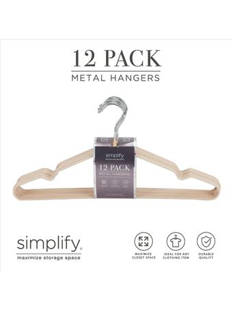 KENNEDY INTERNATIONAL - 12-Pack Metal Hangers SAND