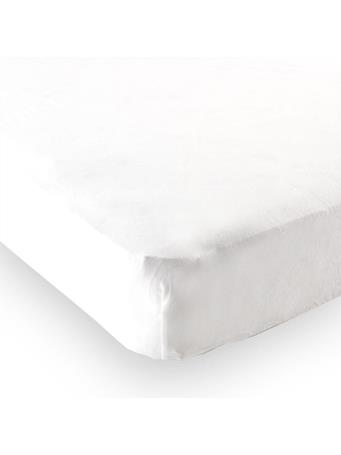 BABYVISION - Luvable Friends Fitted Crib Sheet WHITE