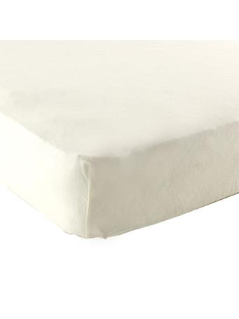 BABYVISION - Luvable Friends Fitted Crib Sheet ECRU