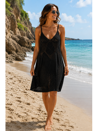 Crochet Dress BLACK