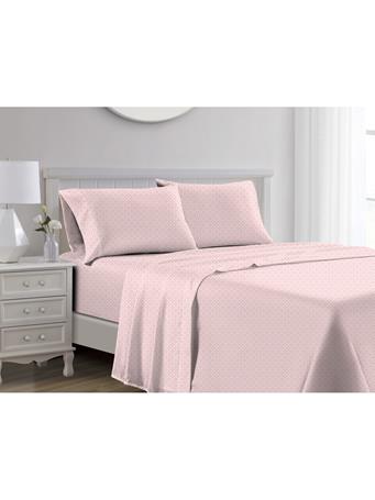 RAMALLAH TRADING CO - Jane 1000TC Cotton Sheet Set Blush - Queen BLUSH