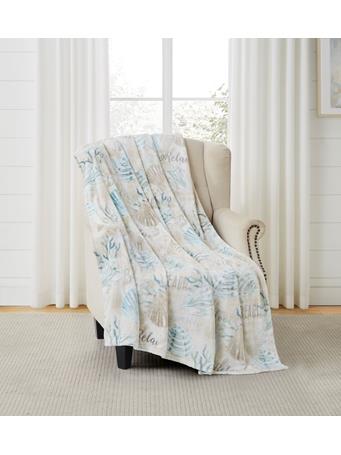 RAMALLAH TRADING CO - Coastal Kelaa Printed Flannel Throw NO COLOR