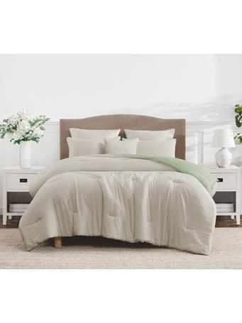 RAMALLAH TRADING CO - Amherst Reversible Soft Comforter Set with Decorative Pillows BEIGE