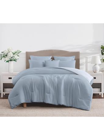RAMALLAH TRADING CO - Amherst Reversible Soft Comforter Set with Decorative Pillows BLUE