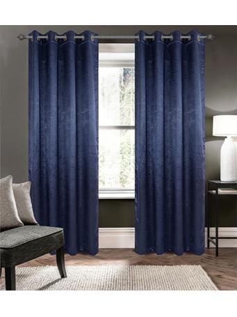 RT HOME - Arlo Embossed Blackout Grommet Panel 90" NAVY