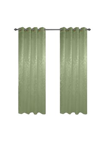 RAMALLAH TRADING CO - Dyson Embossed Blackout Grommet Curtain Panel SAGE