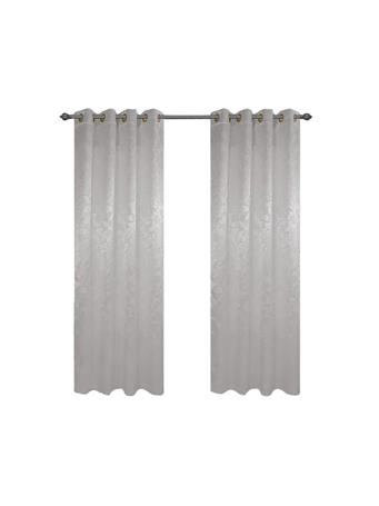 RAMALLAH TRADING CO - Dyson Embossed Blackout Grommet Curtain Panel SILVER