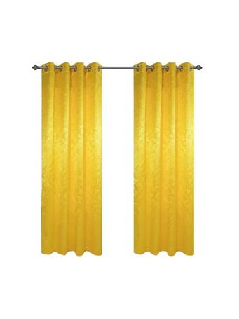 RAMALLAH TRADING CO - Dyson Embossed Blackout Grommet Curtain Panel YELLOW